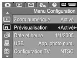HP PHOTOSMART R717 - Utilisation du menu configuration - 2