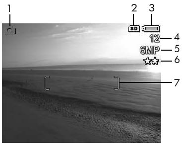 HP PHOTOSMART R717 - Utilisation du mode prévisualisation - 1