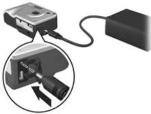 HP PHOTOSMART R717 - Chargement de la batterie - 1