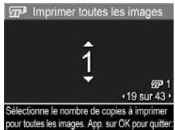 HP PHOTOSMART R817 - Envoi de toutes les images vers les destinations - 3