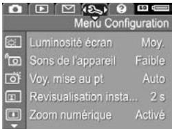 HP PHOTOSMART R817 - Menu de l'appareil photo - 4