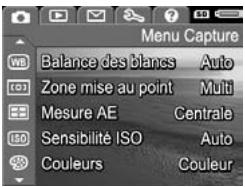 HP PHOTOSMART R817 - Utilisation du Menu Capture - 2