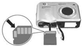 HP PHOTOSMART R817 - Installation et formatage d'une carte mémoire - 1