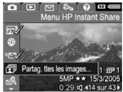 HP PHOTOSMART R817 - Envoi de toutes les images vers les destinations - 1