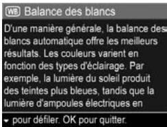 HP PHOTOSMART R817 - Aide pour les options de menu - 1