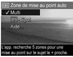 HP PHOTOSMART R817 - Zone de mise au point auto - 1