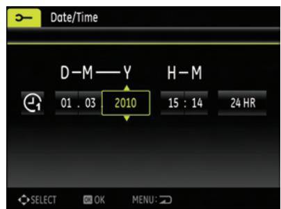 HP CC330 - Setting the Date and Time - 2