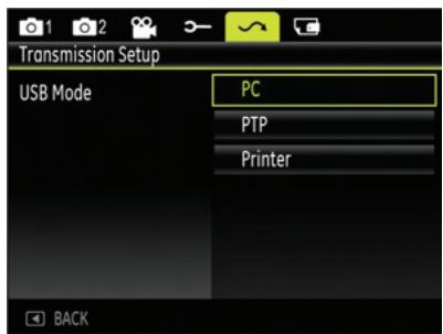 HP CC330 - Setting the USB mode - 1