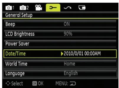 HP CC330 - Setting the Date and Time - 1