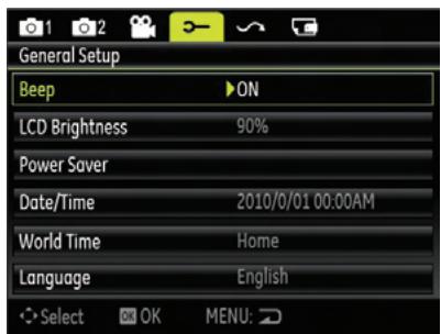 HP CC330 - Setup Menu - 1