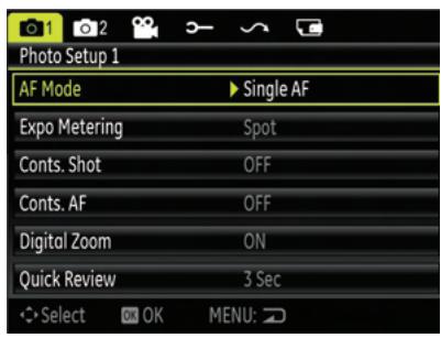 HP CC330 - Still Menu - 1