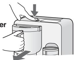 SHARP TE-T56U - Hold down the tea container removal button, and - 1