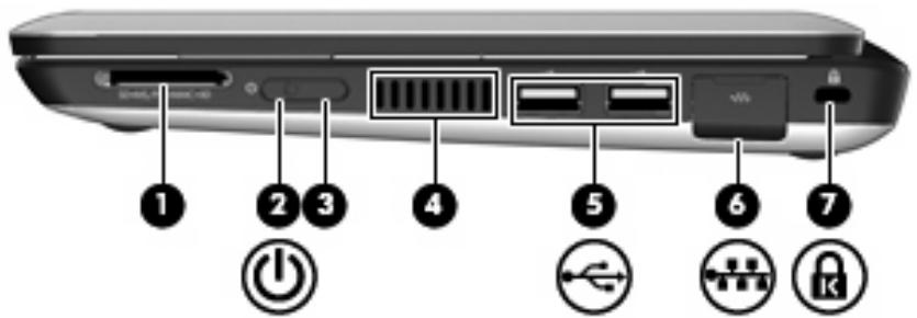 HP MINI 210-1165SA - Éléments de la partie avant - 2
