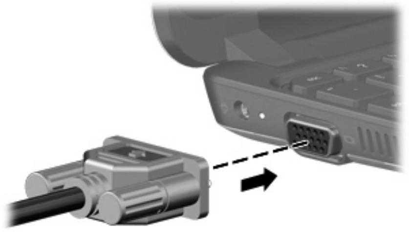 HP MINI 210-1185SA - Connexion d'un moniteur externe ou d'un projecteur - 1