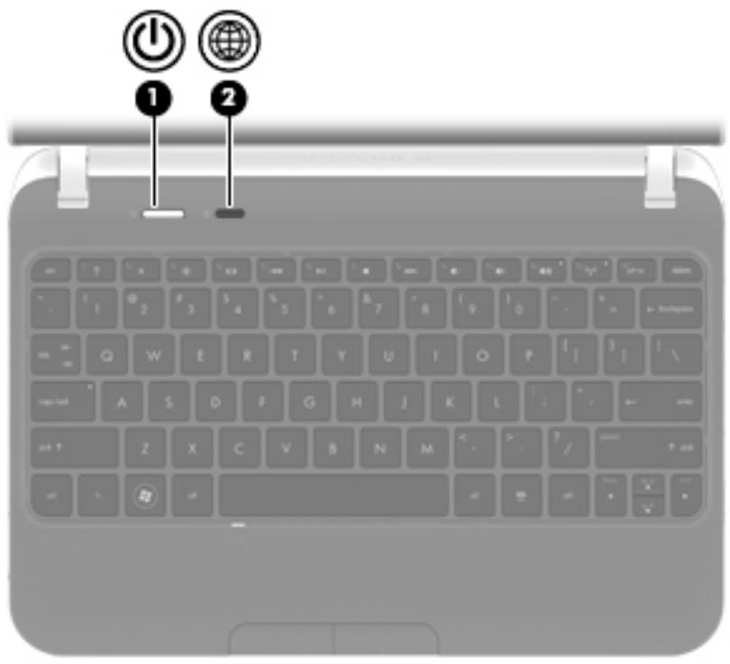 HP MINI 210-3001EA - Boutons - 1