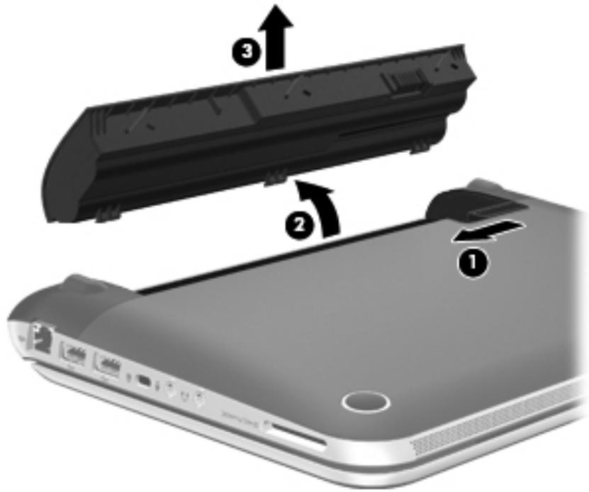 HP MINI 210-3001EA - Retrait de la batterie - 2