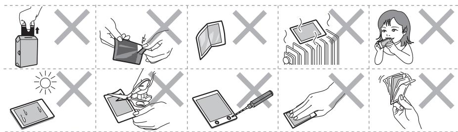 FUJIFILM FUJI INSTAX SHARE SP-2 GOLD - FILLM或出来上が了写真を取り板はきの注意 - 1