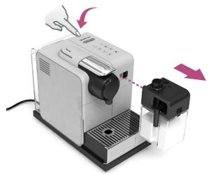DELONGHI LATISSIMA TOUCH EN550.BM, LATISSIMA TOUCH EN550.S, LATISSIMA TOUCH EN550B, LATISSIMA TOUCH EN550W - ENTLEERUNG VOR LÄNGERER NICTBENUTZUNG ODER ZUM SCHUTZ VOR FROST VOR EINEREPARATUR/SVUOTARE IL SISTEMA PRIMA DI UN PERIODO DI NON UTILIZZO PER LA PROTEZIONEANTIGELO O PRIMA DI UNA RIPARAZIONE - 2