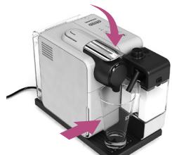 DELONGHI LATISSIMA TOUCH EN550.BM, LATISSIMA TOUCH EN550.S, LATISSIMA TOUCH EN550B, LATISSIMA TOUCH EN550W - PRIPRAVA CAPPUCCINA-LATTE MACCHIATA-TEPLE MLECNPENY/ CAPPUCCINO-LATTE MACCHIATO-MELEG TEJHAB KESZITSE - 2