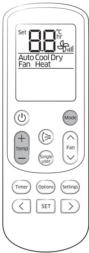 SAMSUNG AR18 - Fonctionnement de la télécommande - 1