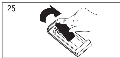 DELONGHI PAC WE125 - Introduction ou remplacement des piles - 1