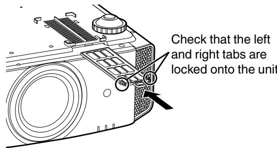 JVC DLA-X700R - Reinstall the inner filter - 1