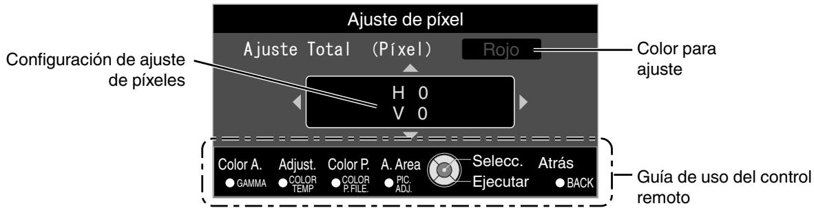 JVC DLA-X700R - Ajuste Total (Píxel) Procedimiento de operación - 2