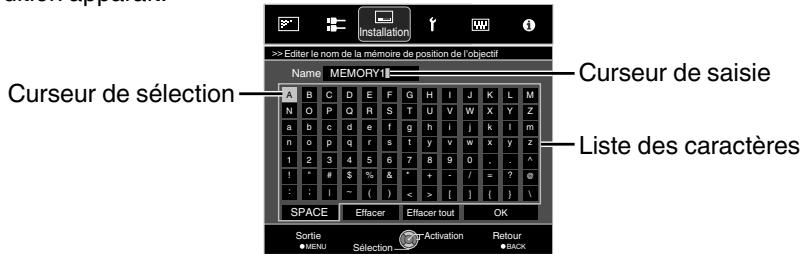 JVC DLA-X900R - Sélectionnez le paramètre de réglage à éoperator et appuyez sur le bouton [OK] - 1