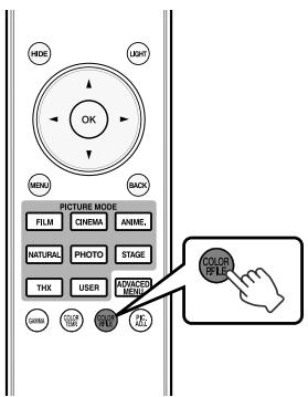 JVC DLA-X900R - Ajuste del peril de color - 1