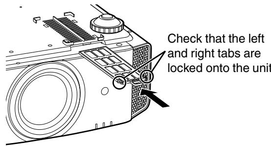 JVC DLA-X900R - Reinstall the inner filter - 1