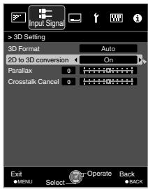 JVC DLA-X900R - Select 2D to 3D conversion followed by "On", and press the [OK] button - 3