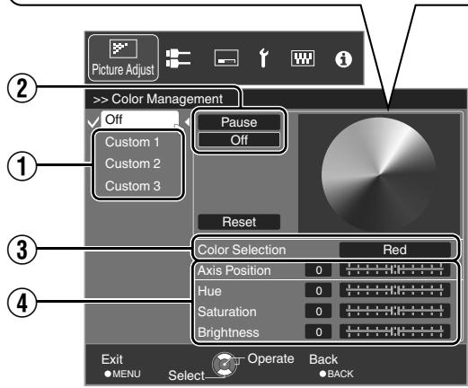 JVC DLA-X95R - Adjust to the preferred color. - 2
