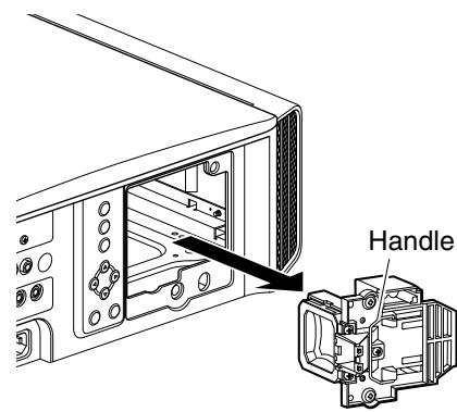 JVC DLA-X95R - Pull out the lamp unit - 1