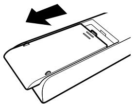 JVC DLA-X95R - Loading Batteries into the Remote Control - 1