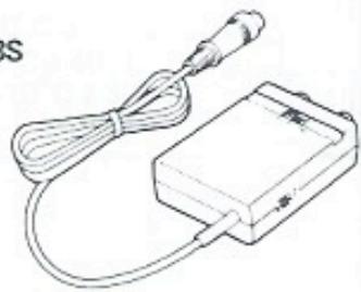 JVC GR-45 - Mise en place de la pile dans l'adaptateur de cassette - 8