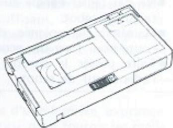 JVC GR-45 - Mise en place de la pile dans l'adaptateur de cassette - 14