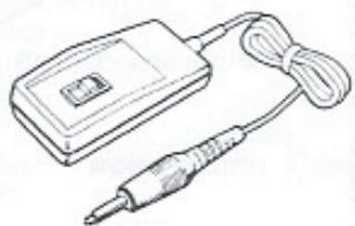 JVC GR-45 - Mise en place de la pile dans l'adaptateur de cassette - 10