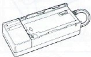 JVC GR-45 - Mise en place de la pile dans l'adaptateur de cassette - 4