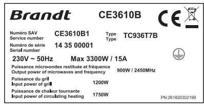 BRANDT CE3610B,  CE3610W,  CE3610W - - INTERVENTIONS - 1