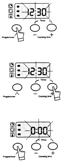BRANDT FAT24TIU - ● How to use the timer (minute minder) - 2