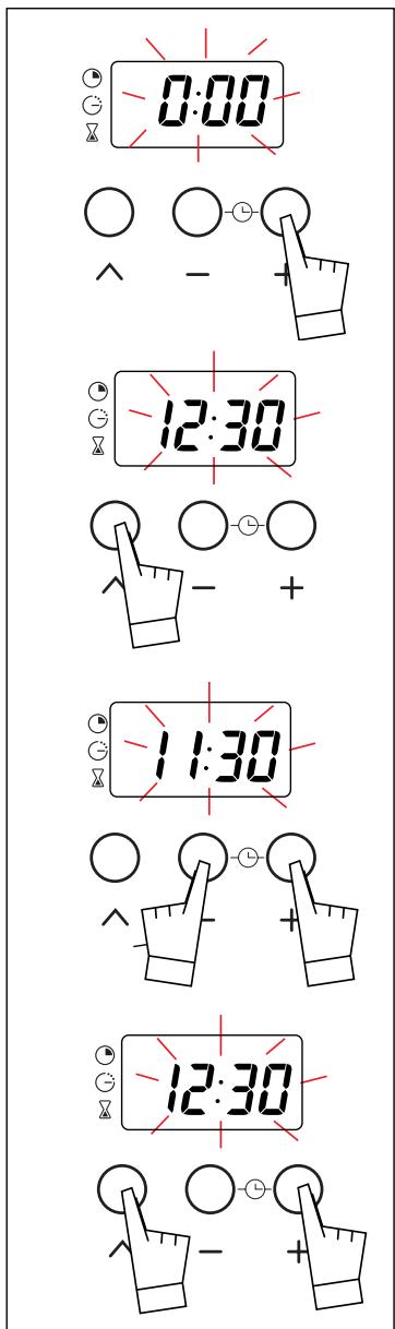BRANDT FC222WN1 - How to set the clock - 1