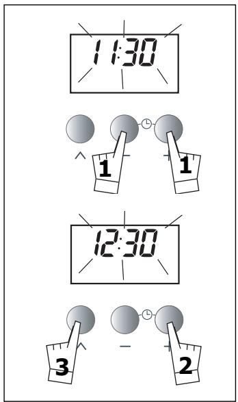 BRANDT FP224XN1 - b) Altering the clock - 2