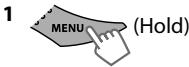 JVC KD-R431 - Menu operations - 1