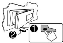 JVC KD-R431 - How to attach/detach the control panel - 2