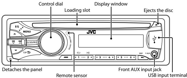 JVC KD-R431 - Control panel - 1