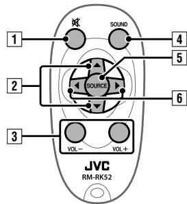 JVC KD-R431 - Utilisation de la télécommande - 2