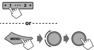 JVC KD-R431 - Selecting a preset station - 1