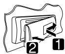 JVC KD-R431 - How to attach/detach the control panel - 1