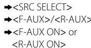 JVC KD-R431 - Playing an external component from Front/Rear AUX - 3