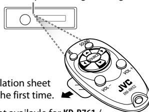 JVC KD-R461 - Remote control (RM-RK52) - 1